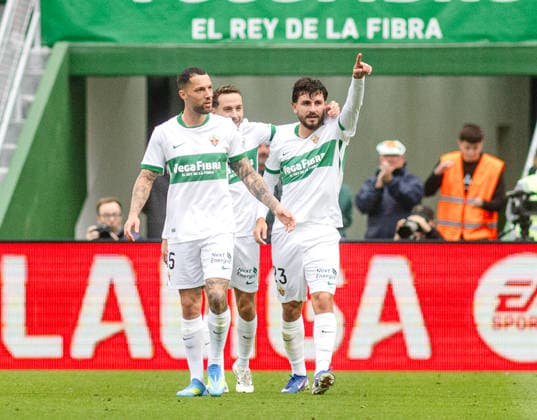 ESP Elche v Getafe LALIGA First half of Elche CF vs Getafe CF match during the LALIGA EASPORTS match, Round 37, between Elche and Getafe, played at Martinez Valero on May 17, 2026 in Elche Spain Elche Spain Football Copyright: xHugoxIzquierdox xAgenciaxLOFx