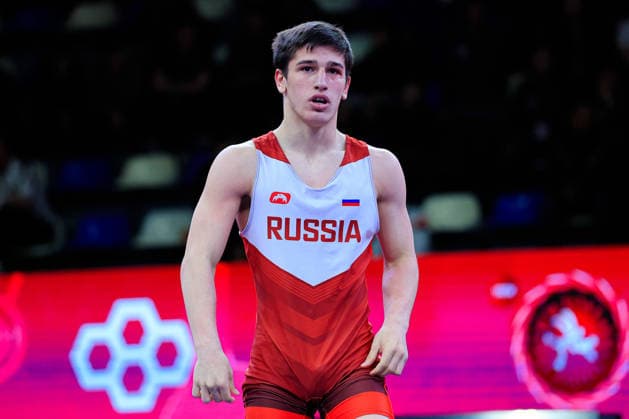 U17 Wrestling European Championships 60kg FS Sergei Karmrian RUS Samokov Arena Samokov Bulgaria Copyright: xKostadinxAndonov xUnitedxWorldxWrestlingx Kostadin Andonov United World Wrestling