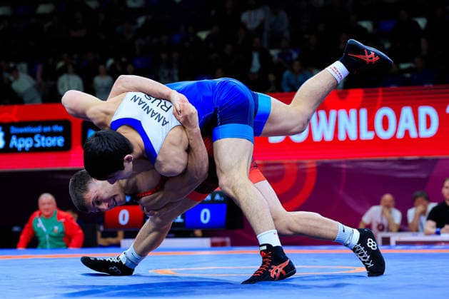 U17 Wrestling European Championships 71kg FS Nikolay Stoykov Iliev BUL df Artem Ananian RUS Copyright: xKostadinxAndonov xUnitedxWorldxWrestlingx Kostadin Andonov United World Wrestling