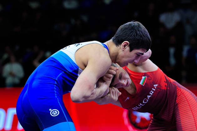 U17 Wrestling European Championships 71kg FS Nikolay Stoykov Iliev BUL df Artem Ananian RUS Copyright: xKostadinxAndonov xUnitedxWorldxWrestlingx Kostadin Andonov United World Wrestling