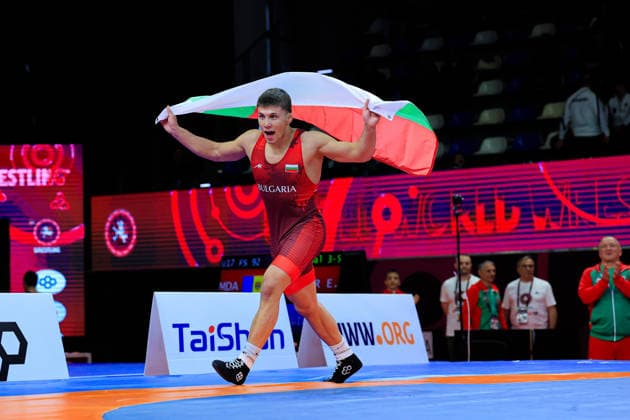 U17 Wrestling European Championships 71kg FS Nikolay Stoykov Iliev BUL Copyright: xKostadinxAndonov xUnitedxWorldxWrestlingx Kostadin Andonov United World Wrestling