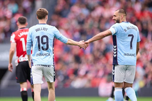 May 17, 2026, Bilbao, Vizcaya, SPAIN: Williot Swedberg of RC Celta de Vigo celebrates after scoring the team s first goal during the LaLiga EA Sports match between Athletic Club and RC Celta de Vigo at San Mames on May 17, 2026, in Bilbao, Spain. Athletic Club De Bilbao V RC Celta De Vigo - LaLiga EA Sports  - ZUMAa181 20260517_zaa_a181_109 Copyright: xRicardoxLarreinax