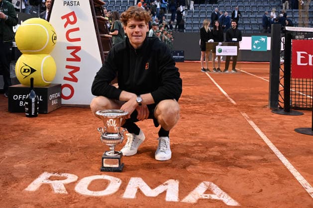 Jannik Sinner during the man™s singles final between Jannik Sinner (ITA) vs Casper Ruud (NOR) at the Internazionali d Italia in Rome, Sunday 17 May 2026. (Alfredo Falcone LaPresse)  Copyright: xAlfredoxFalcone LaPressex