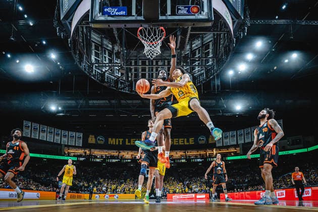 Basketball Berlin 17 05 2026 Season 2025 2026 EasyCredit BBL 1 Bundesliga Men, Men Playoffs Quarterfinals Game 1 Alba Berlin RASTA Vechta Jack Kayil Alba Berlin, No 07
