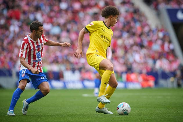 ATLETICO DE MADRID v GIRONA FC. LA LIGA 2025 2026. ROUND 37. Atletico de Madrid™s Koke Resurreccion (l) and Girona FC™s Axel Witsel during La Liga match. May 17 2026. (ALTERPHOTOS Ropero) MadridSpain  Copyright: xRoperox