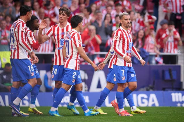 ATLETICO DE MADRID v GIRONA FC. LA LIGA 2025 2026. ROUND 37. Atletico de Madrid™s players celebrate a goal during La Liga match. May 17 2026. (ALTERPHOTOS Ropero) MadridSpain  Copyright: xRoperox