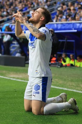 ESP LaLiga EA Sports Real Oviedo v Alaves Toni Martinez scores goal 0 1 for Alaves and celebrates his goal during LaLiga EA Sports, between Real Oviedo v Alaves played at Carlos Tartiere Stadium in Oviedo on May 17th, 2026 in Spain Oviedo Spain Futbol Copyright: xAgenciaxLOFx