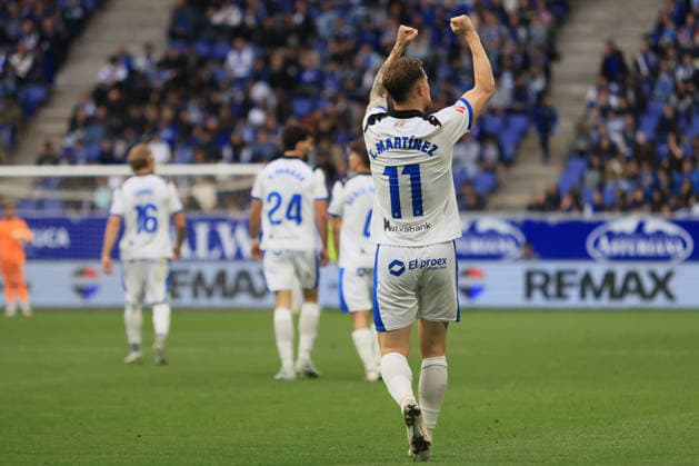 ESP LaLiga EA Sports Real Oviedo v Alaves Toni Martinez scores goal 0 1 for Alaves and celebrates his goal during LaLiga EA Sports, between Real Oviedo v Alaves played at Carlos Tartiere Stadium in Oviedo on May 17th, 2026 in Spain Oviedo Spain Futbol Copyright: xAgenciaxLOFx