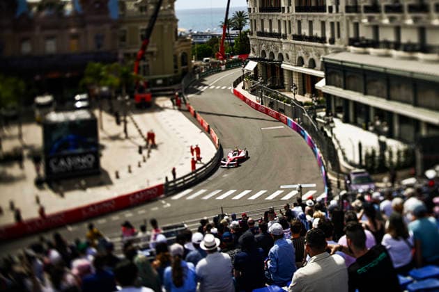 Monaco E-Prix Round 10 Driver Oliver Rowland of the Nissan Formula E Team participates in a qualifying session during the ABB FIA Formula E World Championship, WM, Weltmeisterschaft Monaco E-Prix on May 17, 2026, in Monte Carlo, Monaco. Monte Carlo Monaco  Copyright: xLucaxBarsalix originalFilename:barsali-notitle260517_npxGJ.jpg