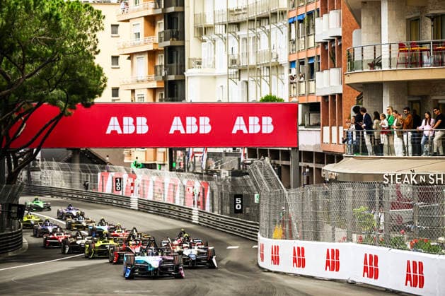 Monaco E-Prix Round 10 The start of Race 2 in the Monte Carlo 2026 ABB FIA Formula E World Championship, WM, Weltmeisterschaft Monaco E-Prix on May 17, 2026, in Monte Carlo, Monaco. Monte Carlo Monaco  Copyright: xLucaxBarsalix originalFilename:barsali-notitle260517_npvj9.jpg