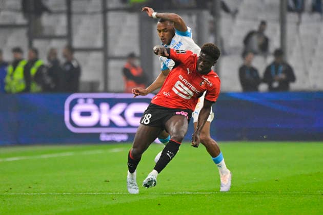 FOOTBALL : Olympique de Marseille VS Stade Rennais FC - Ligue 1 McDonald s - 17 05 2026 Mahamadou Nagida (SRFC) - Ligue 1 McDonald™s match between Olympique de Marseille and Stade Rennais FC on May 17, 2026 at the Orange Velodrome Stadium in Marseille. MarseilleFrance  Copyright: xWilliamxCannarellax
