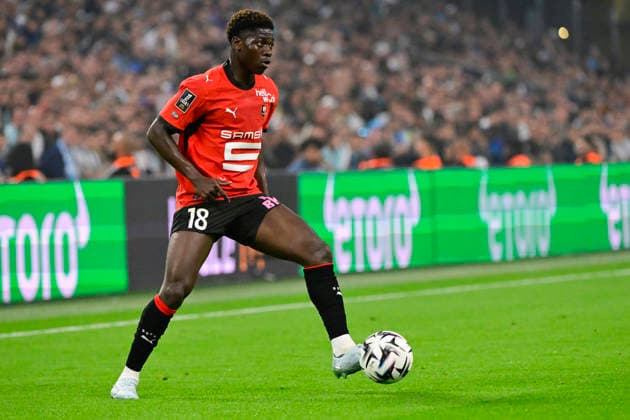 FOOTBALL : Olympique de Marseille VS Stade Rennais FC - Ligue 1 McDonald s - 17 05 2026 Mahamadou Nagida (SRFC) - Ligue 1 McDonald™s match between Olympique de Marseille and Stade Rennais FC on May 17, 2026 at the Orange Velodrome Stadium in Marseille. MarseilleFrance  Copyright: xWilliamxCannarellax