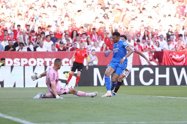 ESP LaLiga EA Sports Sevilla FC v Real Madrid Kylian Mbappe of Real Madrid during LaLiga EA Sports, between Sevilla FC v Real Madrid played at Ramon Sanchez Pizjuan Stadium, Sevilla on May 17th, 2026 in Spain Sevilla Spain Soccer Copyright: xRafaelxRomanx xAgenciaxLOFx