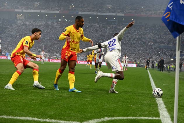 Football : Olympique Lyonnais v Racing LENS - French ligue 1- 17 05 2026 SAID Wesley of Lens during the French ligue 1 match between Olympique Lyonnais and Racing Lens at Groupama Stadium Decines Charpieu Lyon on May 17, 2026 , France LYONFrance  Copyright: xMouradxAllilix