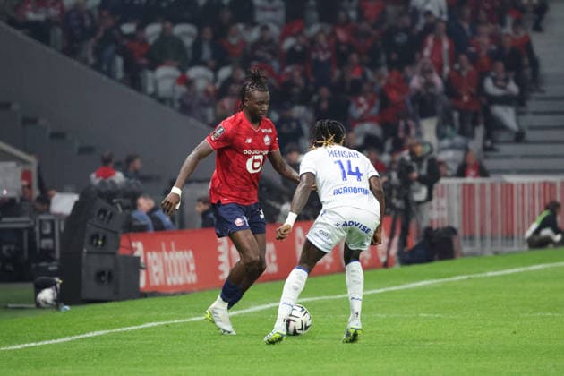 FOOTBALL : LOSC Lille vs Auxerre - Ligue 1 J34 - 17 05 2026 Ngal Ayel MUKAU (LOSC Lille) lors du match LOSC Lille vs Auxerre, Ligue 1 J34, Decathlon Arena stade Pierre Mauroy, le 17 mai 2026 - photo Laurent Sanson PsnewZ  Copyright: xLaurentxSANSONx xPsnewZx