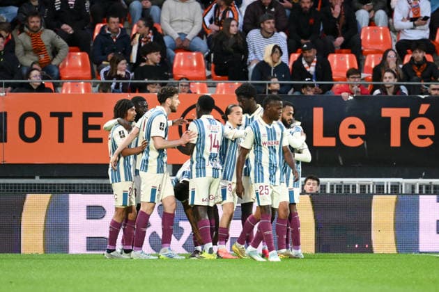 FC Lorient v Le Havre Athletic Club - Ligue 1 McDonald s 2025 2026 27 Enzo KOFFI (hac) - 08 Yassine KECHTA (hac) - 25 Mbwana Ally SAMATTA (hac) during the Ligue 1 McDonald s match between Lorient and Le Havre at Stade du Moustoir on May 17, 2026 in Lorient, France. Lorient France  Copyright: xFEPx 776348392