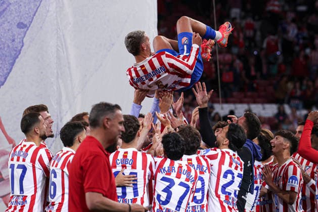 Atletico de Madrid vs Girona, on the 37th matchday of the 2025 26 Spanish First Division May 17, 2026, Madrid, Spain Tribute to Antoine Griezmann after the Spanish championship LaLiga football match between Atletico de Madrid and Girona CF on 17 May 2026 at Estadio Santiago Bernabeu in Madrid, Spain Madrid, Spain Madrid Madrid Spain Copyright: xAlejandroxMatiasx