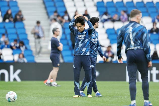 Takefusa Kubo (Sociedad), MAY 17, 2026 - Football Soccer : Spanish LaLiga EA Sports match between Real Sociedad - Valncia CF at the Estadio de Anoeta in San Sebastian, Spain. Noxthirdxpartyxsales  aflo_330885455