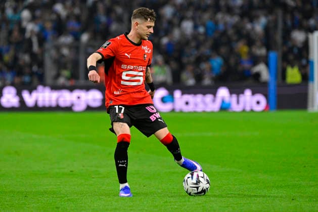 FOOTBALL : Olympique de Marseille VS Stade Rennais FC - Ligue 1 McDonald s - 17 05 2026 Sebastian Szymanski (SRFC) - Ligue 1 McDonald™s match between Olympique de Marseille and Stade Rennais FC on May 17, 2026 at the Orange Velodrome Stadium in Marseille. MarseilleFrance  Copyright: xWilliamxCannarellax