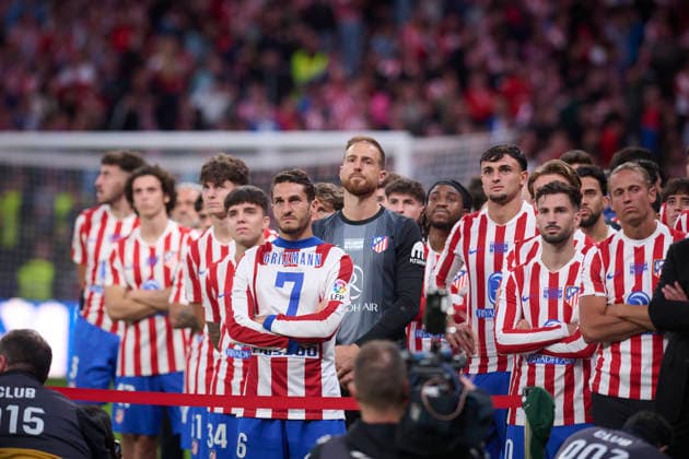 ATLETICO DE MADRID v GIRONA FC. LA LIGA 2025 2026. ROUND 37. Atletico de Madrid™s Antoine Griezmann partners in his leaving the club as its all-time leading scorer after La Liga match. May 17 2026. (ALTERPHOTOS Ropero) MadridSpain  Copyright: xRoperox