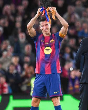 ESP LaLiga EA Sports Barcelona FC v Real Betis Robert Lewandowski of Barcelona is leaving the club during LaLiga EA Sports, between Barcelona FC v Real Betis played at Spotify Camp Nou Stadium in Barcelona on May 17th, 2026 in Spain Valencia Spain Futbol Copyright: xPacoxLargox xAgenciaxLOFx