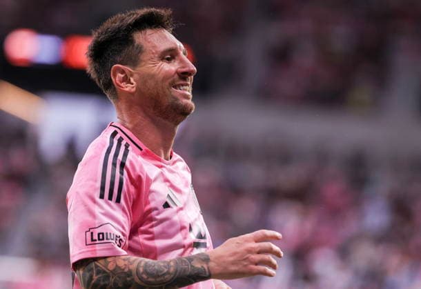 MLS, Fussball Herren, USA - Inter Miami vs Portland Timbers Lionel Messi of Inter Miami reacts during the MLS game between Inter Miami and Portland Timbers at Nu Stadium in Miami, Florida, USA, 17 May 2026. MIAMI FLORIDA United States  Copyright: xCRISTOBALxHERRERA-ULASHKEVICHx
