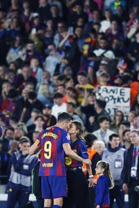 Robert Lewandowski (Barcelona), MAY 17, 2026 - Football Soccer : Spanish La Liga EA Sports match between FC Barcelona, Barca 3-1 Real Betis Balompie at Spotify Camp Nou in Barcelona, Spain. Noxthirdxpartyxsales  aflo_330908386