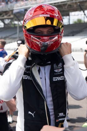 May 17, 2026, Speedway, Indiana, USA: Mick Schumacher, driver of the 47 Rahal Letterman Racing Honda sits in pit lane prior to his qualifying attempt for the Indy 500 at the Indianapolis Motor Speedway. Speedway USA - ZUMAd212 20260517_zsp_d212_035 Copyright: xRichardxDolex