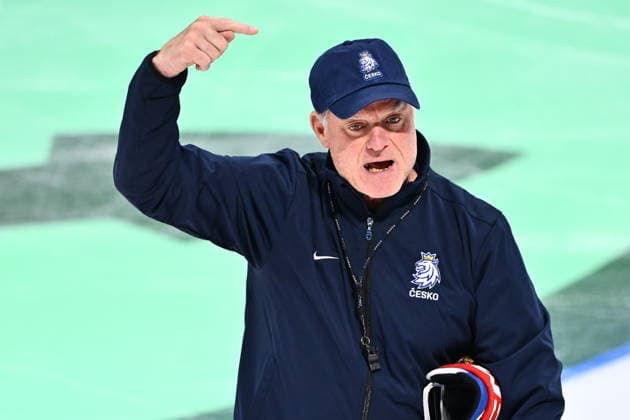 Head coach Radim Rulik attends Czech national Ice hockey, Eishockey team training session at the 2026 IIHF Ice Hockey World Championship, WM, Weltmeisterschaft in Fribourg, Switzerland, on May 18, 2026. (CTKxPhoto RadekxPetrasek) CTKPhotoP2026051803023  CTKPhotoP2026051803023