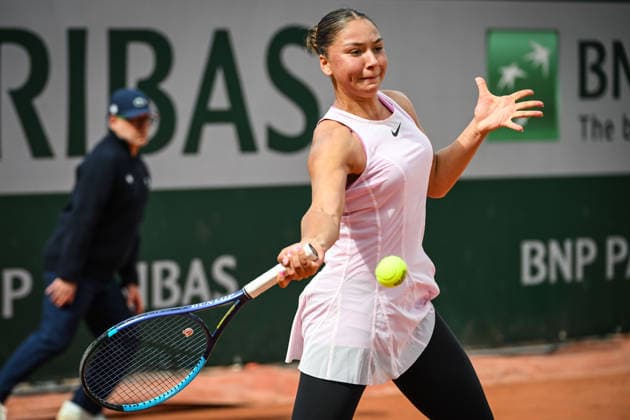 May 18, 2026, Paris, France, France: Sofia COSTOULAS of Belgium during the first qualifying day of the Roland-Garros 2026, French Open 2026, Grand Slam tennis tournament at Roland-Garros Stadium on May 18, 2026 in Paris, France. Roland Garros 2026 - Qualifying Day 1  - ZUMAm308 20260518_zsp_m308_007 Copyright: xMatthieuxMirvillex