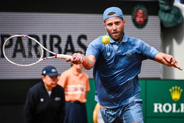 May 18, 2026, Paris, France, France: Hugo GRENIER of France during the first qualifying day of the Roland-Garros 2026, French Open 2026, Grand Slam tennis tournament at Roland-Garros Stadium on May 18, 2026 in Paris, France. Roland Garros 2026 - Qualifying Day 1  - ZUMAm308 20260518_zsp_m308_009 Copyright: xMatthieuxMirvillex