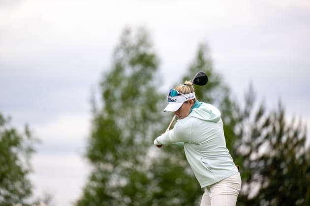 Amundi German Masters - Fourth Round Casandra Alexander of South Africa plays off the tee of the 4th hole during the final round of the Amundi German Masters at Green Eagle Golf Courses in Hamburg, Germany, on May 17, 2026. Hamburg Germany  Copyright: xAndyxAstfalckx originalFilename:astfalck-amundige260518_npch6.jpg