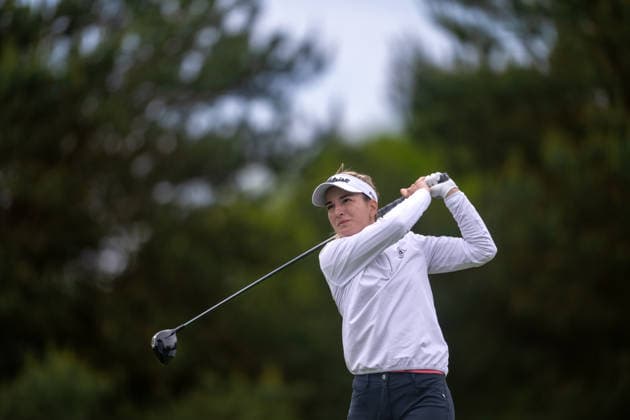 Amundi German Masters - Fourth Round Laura Fuenfstueck of Germany drives from the tee of the 4th hole during the final round of the Amundi German Masters at Green Eagle Golf Courses in Hamburg, Germany, on May 17, 2026. Hamburg Germany  Copyright: xAndyxAstfalckx originalFilename:astfalck-amundige260518_np2Zs.jpg