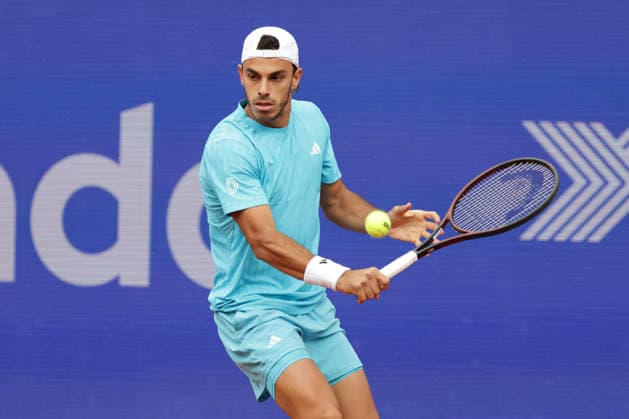 2026 05 18, xFSx, Bitpanda Open Hamburg ATP500, Mens Tennis Tournament in Hamburg , Am Rothembaum in Hamburg ,Francisco Cerundolo ARG plays a backhand Copyright: HMBxMedia FernandoxSoares