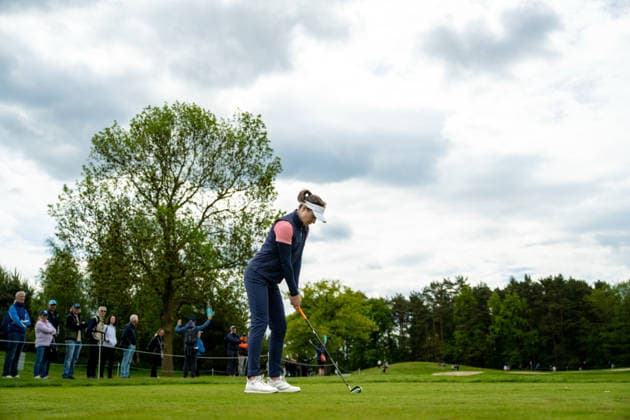 Amundi German Masters - Fourth Round Luna Sobron Galmes of Spain tees off on the 5th hole during the final round of the Amundi German Masters at Green Eagle Golf Courses in Hamburg, Germany, on May 17, 2026. Hamburg Germany  Copyright: xAndyxAstfalckx originalFilename:astfalck-amundige260518_npuh9.jpg