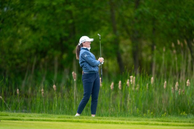 Amundi German Masters - Fourth Round Charlotte Heath of England takes her third shot pitching onto the green of the 6th hole during the final round of the Amundi German Masters at Green Eagle Golf Courses in Hamburg, Germany, on May 17, 2026. Hamburg Germany  Copyright: xAndyxAstfalckx originalFilename:astfalck-amundige260518_npjic.jpg