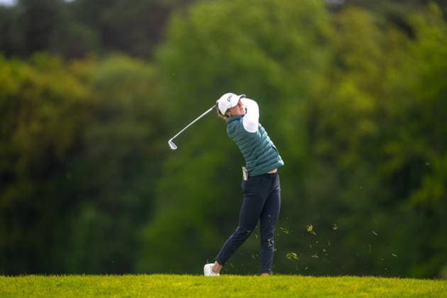 Amundi German Masters - Fourth Round Esme Hamilton of England plays her second shot from the fairway on the 6th hole during the final round of the Amundi German Masters at Green Eagle Golf Courses in Hamburg, Germany, on May 17, 2026. Hamburg Germany  Copyright: xAndyxAstfalckx originalFilename:astfalck-amundige260518_npBVH.jpg