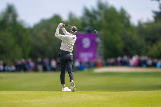 Amundi German Masters - Fourth Round Esther Henseleit of Germany takes her second shot on the 9th hole during the final round of the Amundi German Masters at Green Eagle Golf Courses in Hamburg, Germany, on May 17, 2026. Hamburg Germany  Copyright: xAndyxAstfalckx originalFilename:astfalck-amundige260518_npBFo.jpg