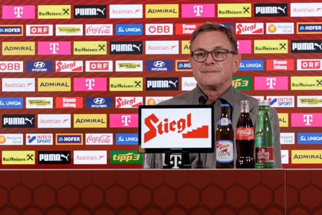 SOCCER - OEFB, PK, squad nomination VIENNA,AUSTRIA,18.MAY.26 - SOCCER - OEFB, Oesterreichischer Fussball-Bund, preview, press conference, PK, Pressekonferenz squad nomination. Image shows head coach Ralf Rangnick (AUT).  GEPAxpictures xArminxRauthner