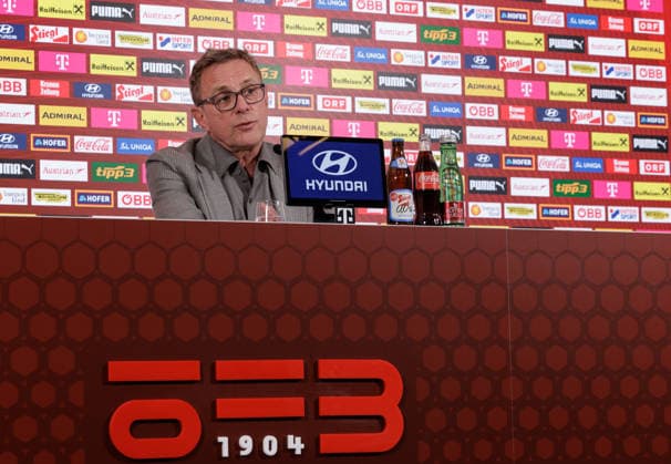 SOCCER - OEFB, PK, squad nomination VIENNA,AUSTRIA,18.MAY.26 - SOCCER - OEFB, Oesterreichischer Fussball-Bund, preview, press conference, PK, Pressekonferenz squad nomination. Image shows head coach Ralf Rangnick (AUT).  GEPAxpictures xArminxRauthner