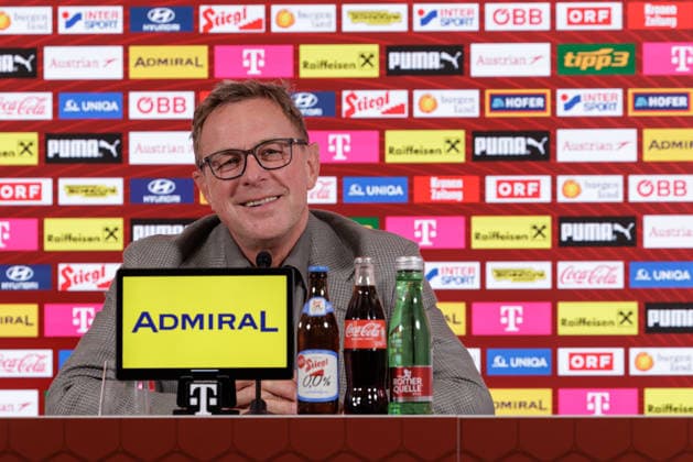 SOCCER - OEFB, PK, squad nomination VIENNA,AUSTRIA,18.MAY.26 - SOCCER - OEFB, Oesterreichischer Fussball-Bund, preview, press conference, PK, Pressekonferenz squad nomination. Image shows head coach Ralf Rangnick (AUT).  GEPAxpictures xArminxRauthner