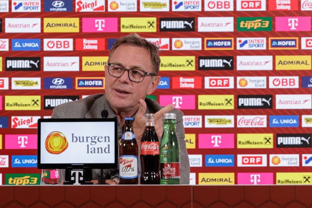 SOCCER - OEFB, PK, squad nomination VIENNA,AUSTRIA,18.MAY.26 - SOCCER - OEFB, Oesterreichischer Fussball-Bund, preview, press conference, PK, Pressekonferenz squad nomination. Image shows head coach Ralf Rangnick (AUT).  GEPAxpictures xArminxRauthner
