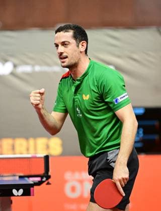 Marcos Freitas from Portugal at WTT Feeder Lagos in Portugal Marcos Freitas from Portugal competes in the WTT Feeder in Lagos, Portugal, on May 18, 2026 Lagos, Portugal Hessen Portugal
