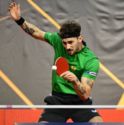 Joao Geraldo from Portugal at WTT Feeder Lagos in Portugal Joa Geraldo from Portugal competes in the WTT Feeder in Lagos, Portugal, on May 18, 2026 Lagos, Portugal Hessen Portugal