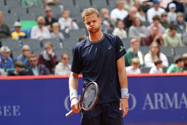 2026 05 18, xFSx, Bitpanda Open Hamburg ATP500, mens tennis tournament in Hamburg , Am Rothembaum in Hamburg , Yannick Hanfmann GER disappointed, disappointed looking, dissapointed, sad, frustrated, frustrated, frustrated Copyright: HMBxMedia FernandoxSoares