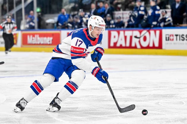 ZURICH, SWITZERLAND MAY 18 Will Borgen of United States in action during the 2026 IIHF Ice Hockey World Championship Switzerland game between Finland and USA at Swiss Life Arena on May 18, 2026 in Zurich, Zurich Zurich Swiss Life Arena Zurich Switzerland Copyright: xJustPictures.ch AndreaxBrancax jp-en-EuSpIm-JP7_ANB_Fin_USA_18052026_8534
