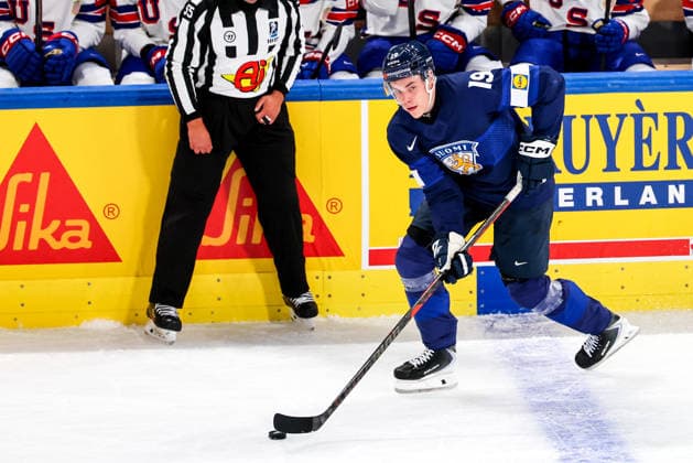 Ice hockey, Eishockey - IIHF WC 2026 ZURICH,SWITZERLAND,18.MAY.26 - ICE HOCKEY - IIHF Ice Hockey World Championship, WM, Weltmeisterschaft 2026, group stage, Finland vs USA. Image shows Waltteri Merela (FIN).  GEPAxpictures xMaticxKlansek