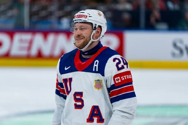 ZURICH, SWITZERLAND - MAY 18: Oliver Mathieu (United States, 24) during the Preliminary Round - Group A Match 17 between Finland and United States at the IIHF Ice hockey, Eishockey World Championship, WM, Weltmeisterschaft 2026, Swiss Life Arena on May 18, 2026 in Zurich, Switzerland. Zurich Switzerland Copyright: xTimoxSteinx