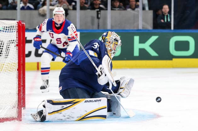 Ice hockey, Eishockey - IIHF WC 2026 ZURICH,SWITZERLAND,18.MAY.26 - ICE HOCKEY - IIHF Ice Hockey World Championship, WM, Weltmeisterschaft 2026, group stage, Finland vs USA. Image shows Justus Annunen (FIN).  GEPAxpictures xMaticxKlansek