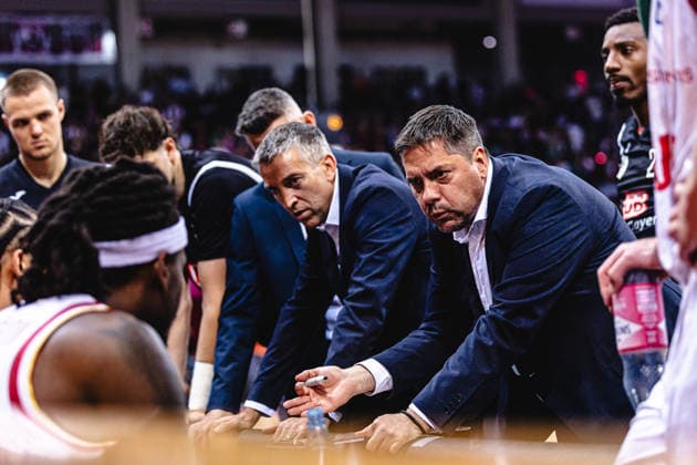 easyCredit Basketball Bundesliga, 2 Playoff Quarterfinals Telekom Baskets Bonn vs Fitness First Baskets Würzburg, 18 05 2026 SaÅ¡a Filipovski Würzburg Head Coach during timeout easyCredit Basketball Bundesliga, 2 Playoff Quarterfinals Telekom Baskets Bonn vs Fitness First Baskets Würzburg, 18 05 2026, Telekom Dome Bonn Copyright: xBEAUTIFULxSPORTS Derixx